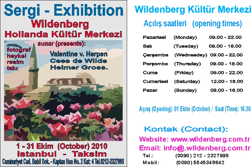 Wildenberg Hollanda Kültür Merkezi- flyer