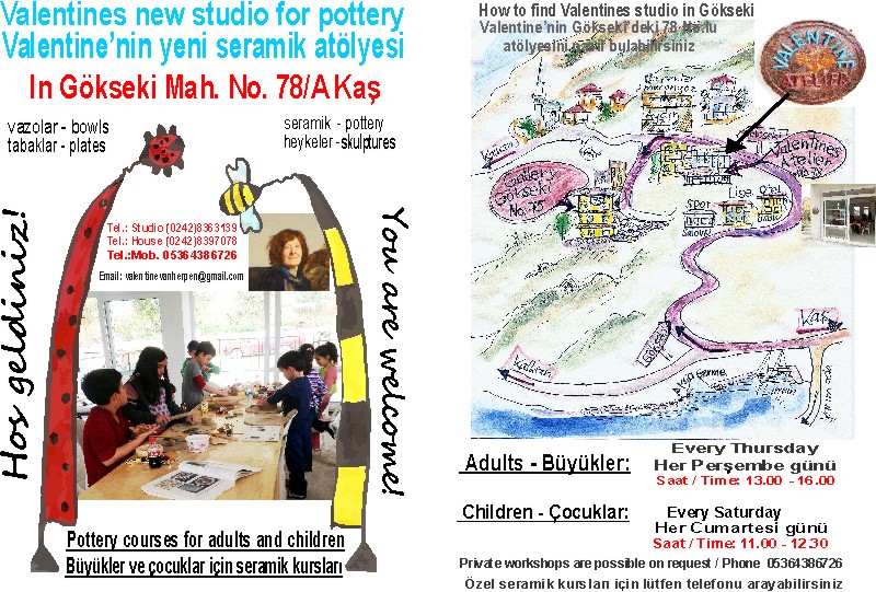 Pottery courses for adults and children
